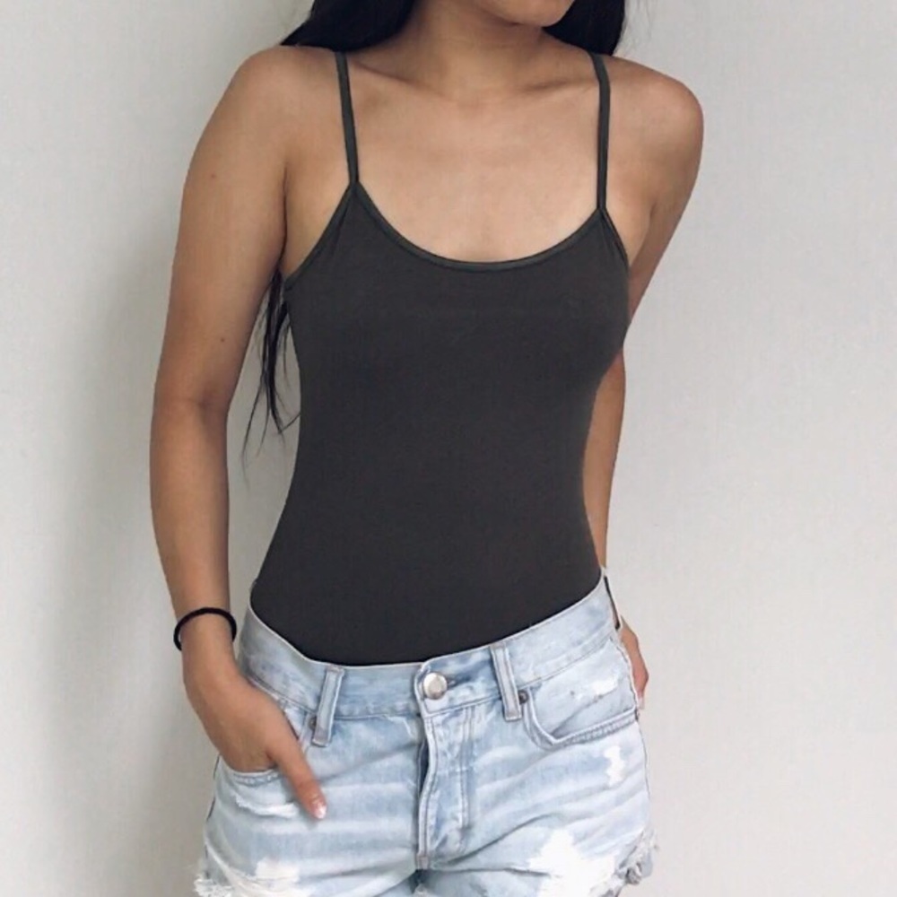 🆕 Eva - Olive Green Basic Bodysuit - Picture 4 of 5